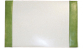 apple green crocodile texture leather desk blotter