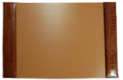 dark chocolate croco-embossed premium desk pad