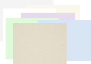 white, ivory, oatmeal, gray, blue, green and orchid desk pad paper refills