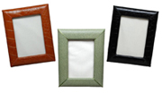 4 x 6 Croco-Grain Leather Picture Frames