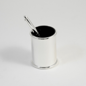 silver plated pen and pencil holder