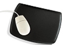 black leather mouse pad
