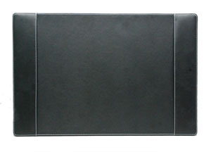black gloveskin vinyl desk pad blotter