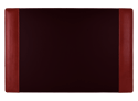 red leather executive desk pad