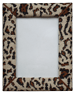 leopard print tapestry fabric photo frame