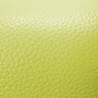 lime green pebble-grained leather