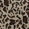 swatch of leopard pattern tapestry fabric